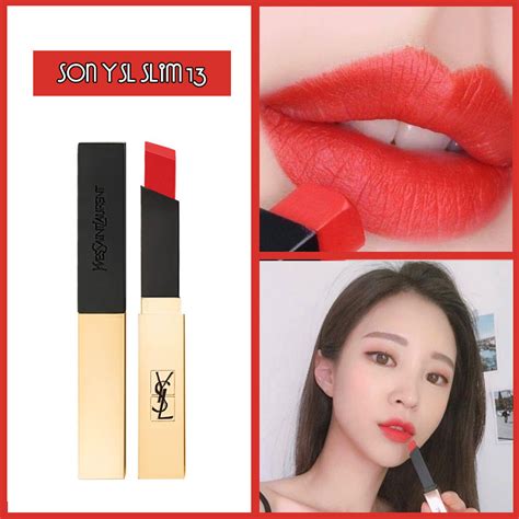 ysl slim 13 original coral|ysl rouge pur couture the slim.